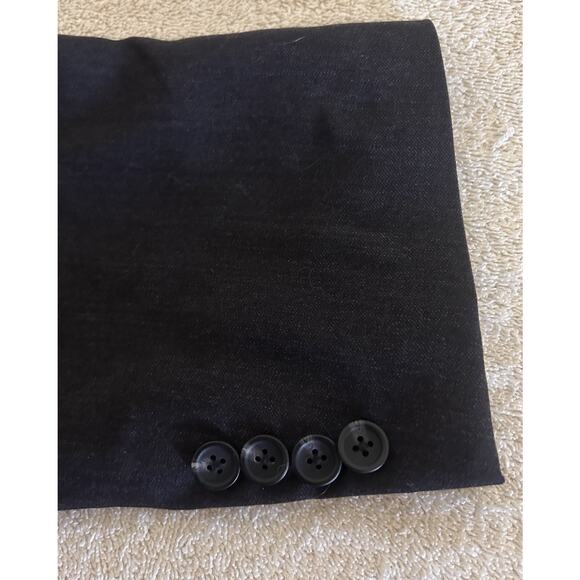 Pronto Uomo Platinum Men's 48R Dark & light Gray 100% Wool Blazer Suit Jacket - Picture 9 of 9